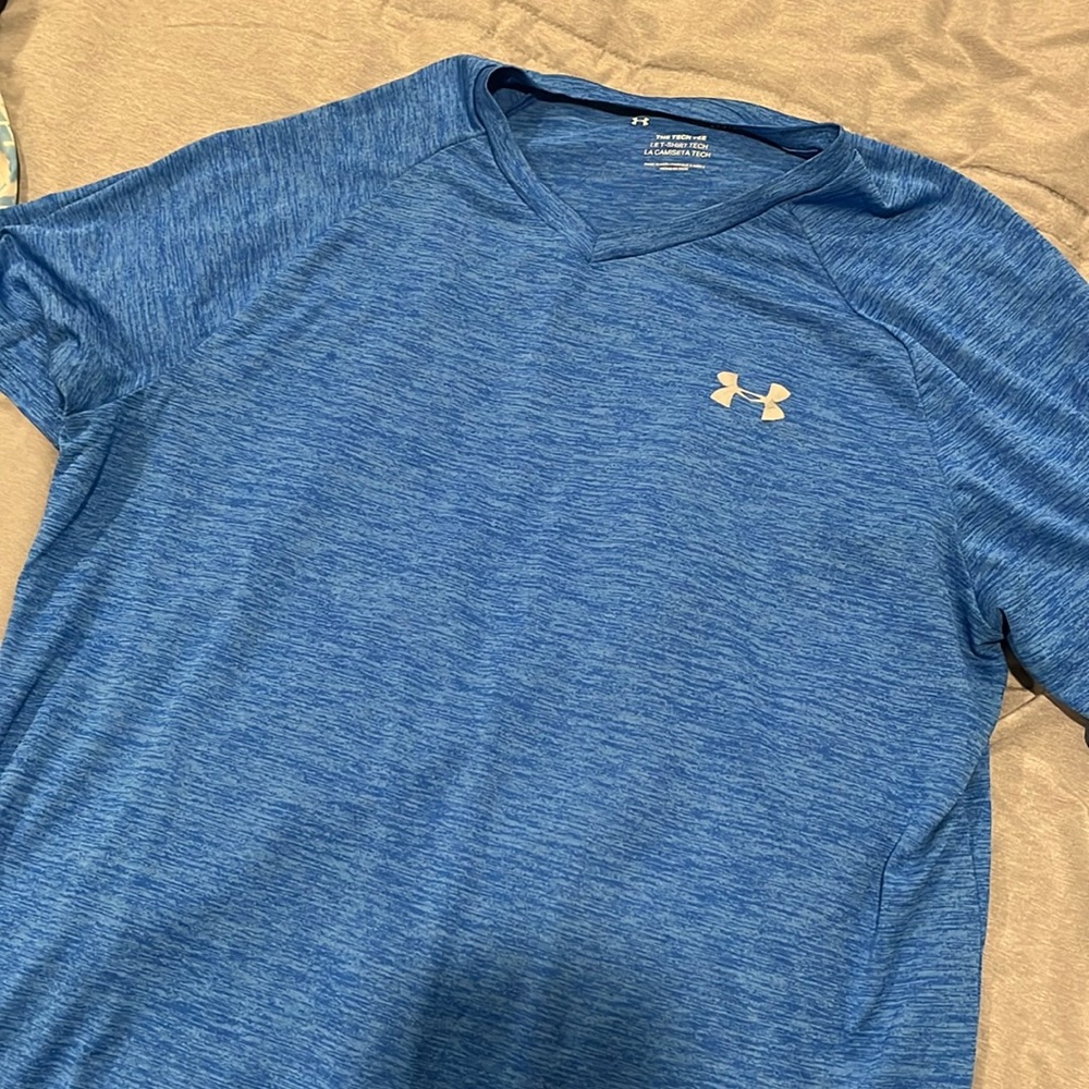 Blue under armour v neck